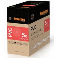Кабель витая пара, неэкранированная U/UTP, категория 5e, 4 пары (24 AWG), одножильный (solid), PVC, -20°C – +75°C, серый - гарантия: 15 лет компонентная, 25 лет системная (305 м)