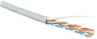 Кабель витая пара, неэкранированная U/UTP, категория 5e, 4 пары (24 AWG), одножильный(solid), LSZH, нг(А)-HF, -20°C – +75°C, серый - гарантия:15 лет компонентная, 25 лет системная (305м)
