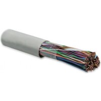 Кабель витая пара, неэкранированная U/UTP, категория 3, 100 пар (24 AWG), одножильный (solid), LSZH нг(А)-HF, –20°C - +60°C, серый