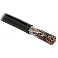 Кабель витая пара, неэкранированная U/UTP, категория 3, 100 пар (24 AWG), одножильный (solid), внешний, UV PE, -40°C - +50°C, черный