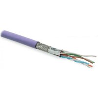 Кабель витая пара, экранированная S/FTP, категория 7 (600 MHz), 4 пары (26 AWG), многожильный (patch), LSZH, нг(С)-HF, фиолетовый