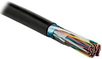 Кабель витая пара, экранированная F/UTP, категория 3, 25 пар (24 AWG), одножильный (solid), экран - фольга, бронированный, внешний, PE, черный