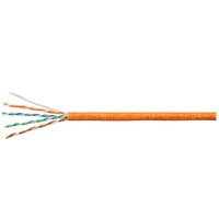 Кабель витая пара UTP (U/UTP), категория 5e, 4 пары 0,47мм (24 AWG), одножильный, LSZH, нг(А)-HF, оранжевый, (305 м)