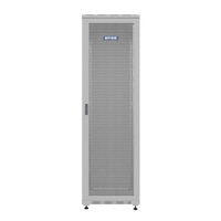 Шкаф напольный универсальный серверный NTSS R 32U 600х1000мм, 4 профиля 19, двери перфорированная и сплошная металл, боковые стенки съемные, регулируемые опоры, разобранный, серый RAL 7035