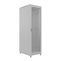 Шкаф напольный универсальный серверный NTSS R 22U 600х1000мм, 4 профиля 19, двери перфорированная и перфорированная, боковые стенки съемные, регулируемые опоры, разобранный, серый RAL 7035
