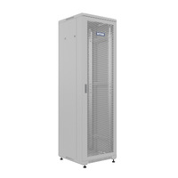 Шкаф напольный универсальный серверный NTSS R 47U 600х800мм, 4 профиля 19, двери перфорированная и перфорированная, боковые стенки съемные, регулируемые опоры, разобранный, серый RAL 7035