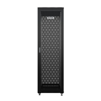 Шкаф напольный универсальный серверный NTSS R 47U 600х800мм, 4 профиля 19, двери перфорированная и перфорированная, боковые стенки съемные, регулируемые опоры, разобранный, черный RAL 9005