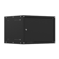 19'' Настенный телекоммуникационный шкаф NTSS LIME 12U 550×450×635 мм, дверь глухая металл, боковые стенки не съемные, разобранный, черный RAL 9005