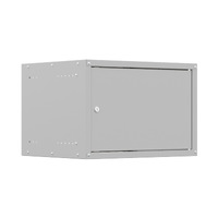 19'' Настенный телекоммуникационный шкаф NTSS LIME 15U 550×450×770 мм, дверь глухая металл, боковые стенки не съемные, разобранный, серый RAL 7035