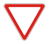 Знак 2.4 Уступите дорогу
