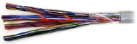 Кабель витая пара UTP (U/UTP), категория 3, 100 пар (24 AWG), одножильный (solid), PVC