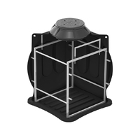 Колодец пластиковый кабельный КС-5М-КСС с переходной муфтой и крышкой D560 (с металлокаркасом)